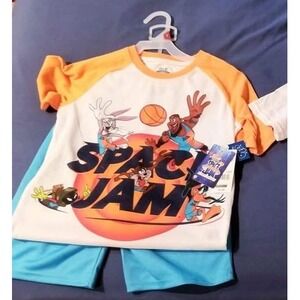 SPACE JAM PAJAMAS KIDS SIZE 8 TOP AND BOTTOM NWT
